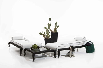 CANOPO - Upholstered fabric garden daybed by Samuele Mazza Outdoor - view 3
